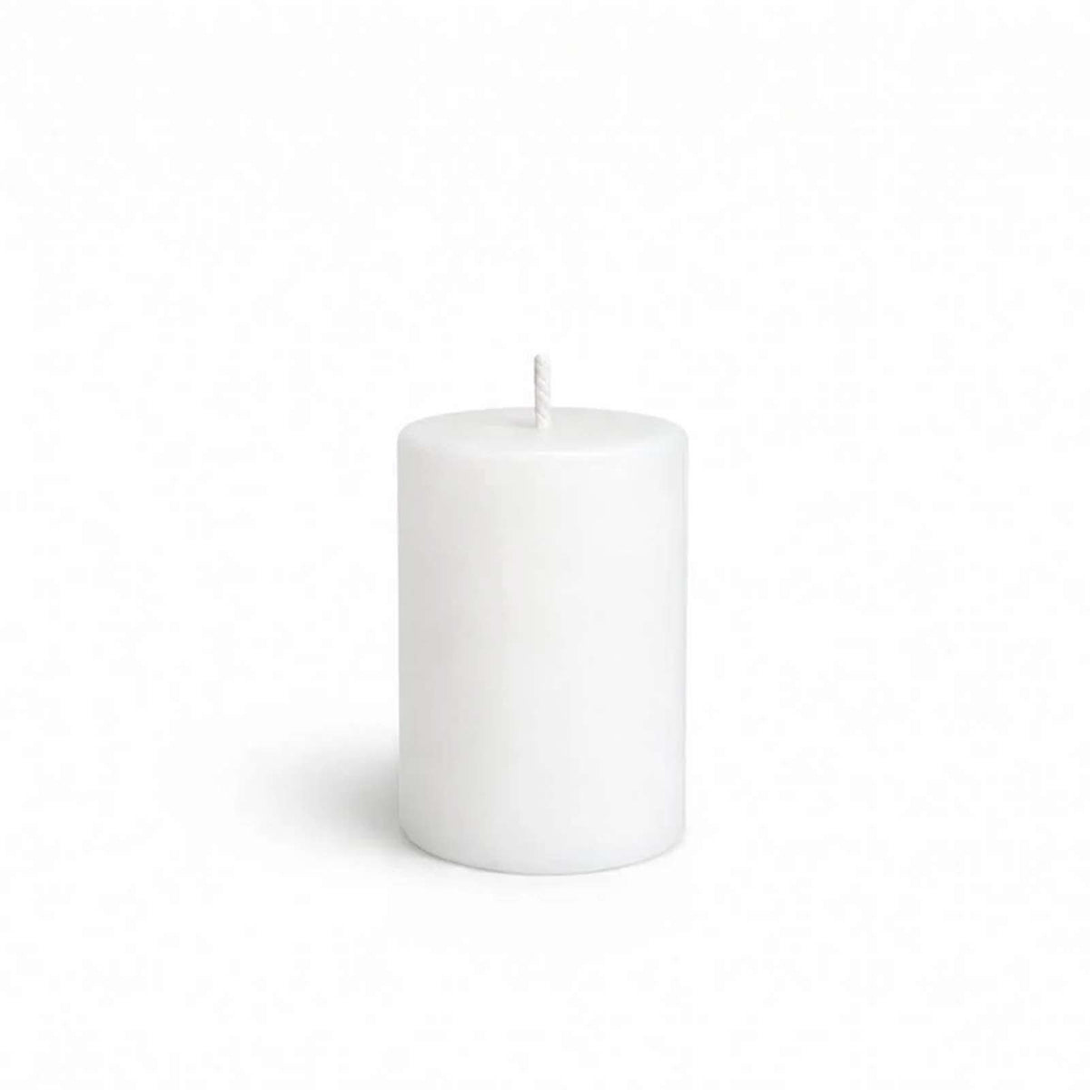 Unscented Pillar Candles – Dripless 2"x3" White Paraffin Wax with Smokeless Cotton Wicks, Clean & Lo