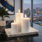 Unscented Pillar Candles – Dripless 2"x3" White Paraffin Wax with Smokeless Cotton Wicks, Clean & Lo