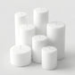 Unscented Pillar Candles – Dripless 2"x3" White Paraffin Wax with Smokeless Cotton Wicks, Clean & Lo