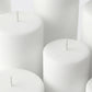 Unscented Pillar Candles – Dripless 2"x3" White Paraffin Wax with Smokeless Cotton Wicks, Clean & Lo