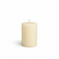 Unscented Pillar Candles – Dripless 2"x3" Ivory Paraffin Wax with Smokeless Cotton Wicks, Clean & Lo