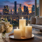 Unscented Pillar Candles – Dripless 2"x3" Ivory Paraffin Wax with Smokeless Cotton Wicks, Clean & Lo