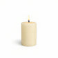 Unscented Pillar Candles – Dripless 2"x3" Ivory Paraffin Wax with Smokeless Cotton Wicks, Clean & Lo