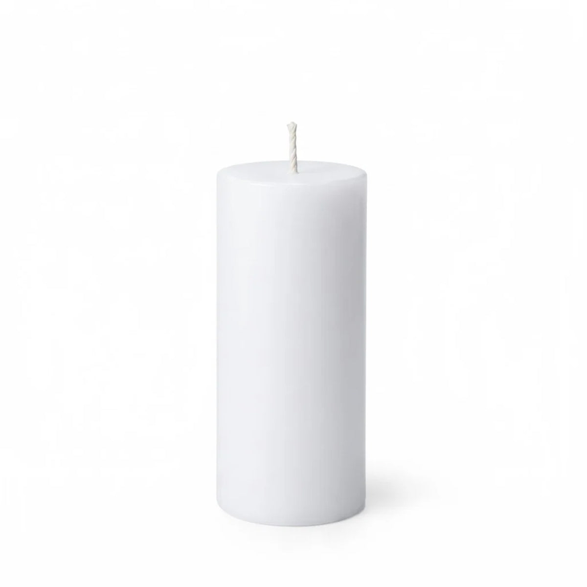 Unscented Pillar Candles – Dripless 2"x6" White Paraffin Wax with Smokeless Cotton Wicks, Clean & Lo
