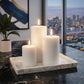 Unscented Pillar Candles – Dripless 2"x6" White Paraffin Wax with Smokeless Cotton Wicks, Clean & Lo