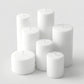 Unscented Pillar Candles – Dripless 2"x6" White Paraffin Wax with Smokeless Cotton Wicks, Clean & Lo