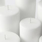 Unscented Pillar Candles – Dripless 2"x6" White Paraffin Wax with Smokeless Cotton Wicks, Clean & Lo