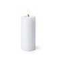 Unscented Pillar Candles – Dripless 2"x6" White Paraffin Wax with Smokeless Cotton Wicks, Clean & Lo