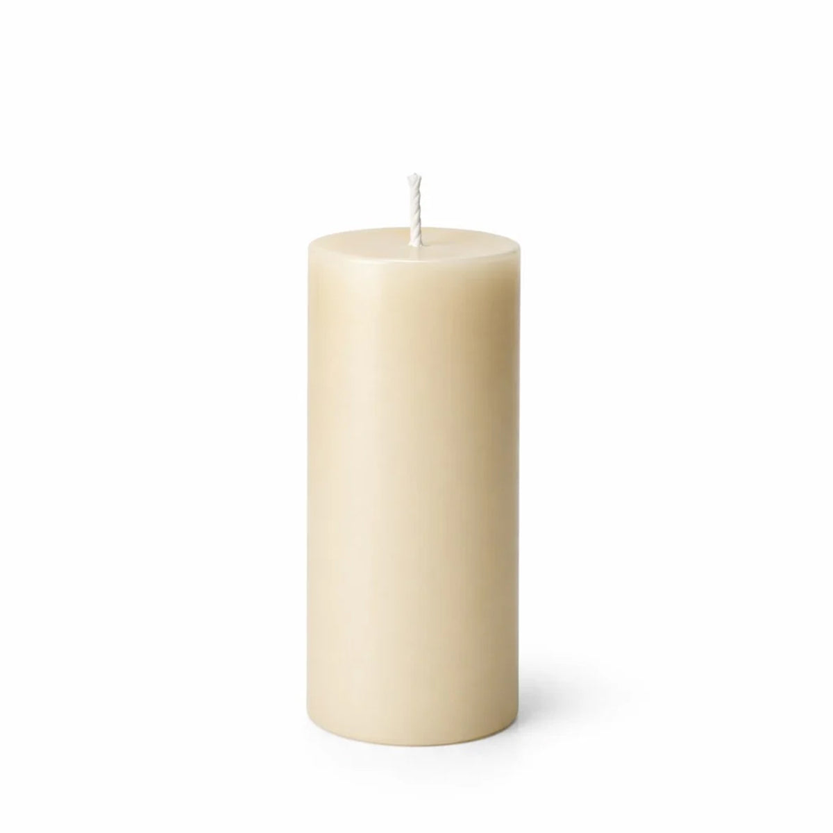 Unscented Pillar Candles – Dripless 2"x6" Ivory Paraffin Wax with Smokeless Cotton Wicks, Clean & Lo