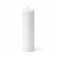 Unscented Pillar Candles – Dripless 2"x9" White Paraffin Wax with Smokeless Cotton Wicks, Clean & Lo