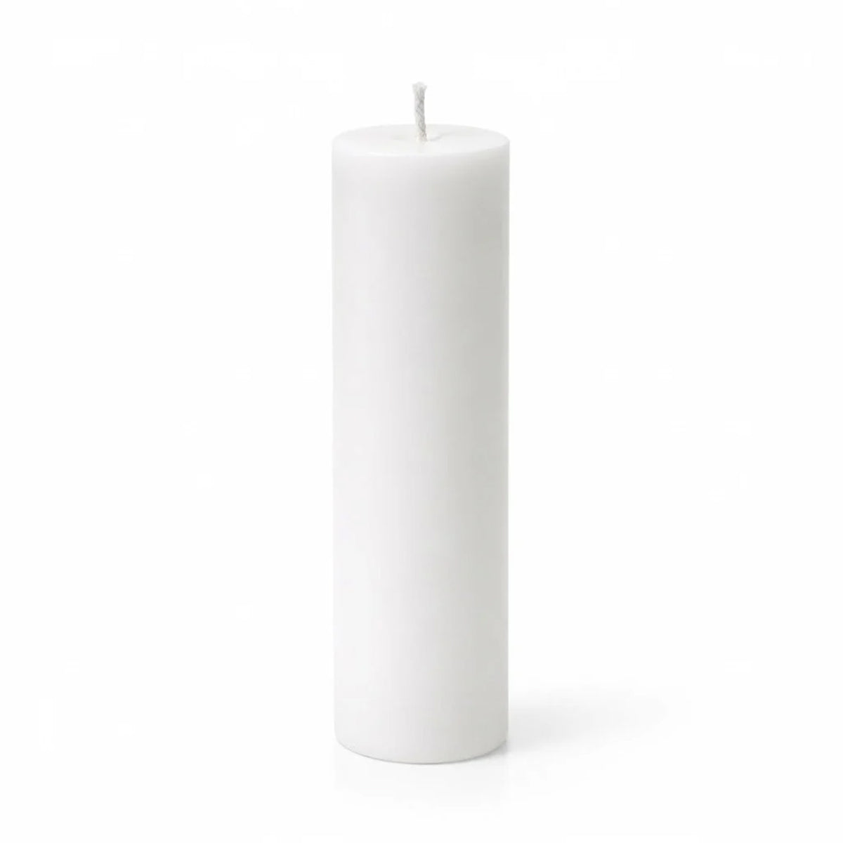 Unscented Pillar Candles – Dripless 2"x9" White Paraffin Wax with Smokeless Cotton Wicks, Clean & Lo