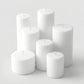 Unscented Pillar Candles – Dripless 2"x9" White Paraffin Wax with Smokeless Cotton Wicks, Clean & Lo