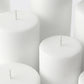 Unscented Pillar Candles – Dripless 2"x9" White Paraffin Wax with Smokeless Cotton Wicks, Clean & Lo