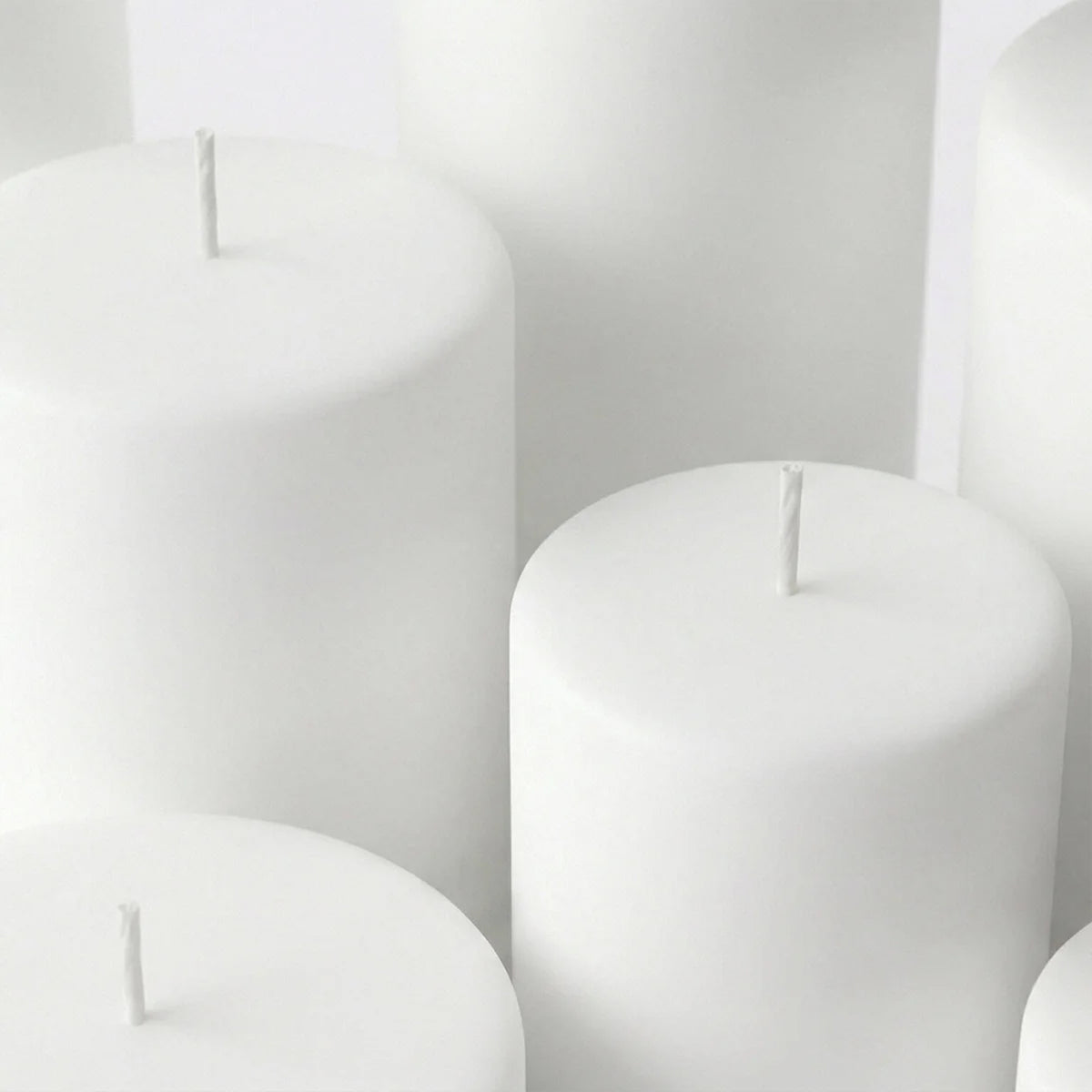Unscented Pillar Candles – Dripless 2"x9" White Paraffin Wax with Smokeless Cotton Wicks, Clean & Lo