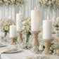 Unscented Pillar Candles – Dripless 2"x9" White Paraffin Wax with Smokeless Cotton Wicks, Clean & Lo