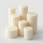 Unscented Pillar Candles – Dripless 2"x3" Light Ivory Paraffin Wax with Smokeless Cotton Wicks, Clea
