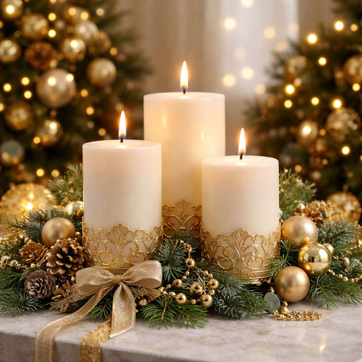 Unscented Pillar Candles – Dripless 2"x3" Light Ivory Paraffin Wax with Smokeless Cotton Wicks, Clea