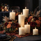 Unscented Pillar Candles – Dripless 2"x6" Light Ivory Paraffin Wax with Smokeless Cotton Wicks, Clea