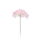 Blush artificial satin hydrangea flower head and stem for DIY arrangements.