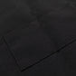 Black premium polyester cooking chef apron with adjustable neck and long ties.