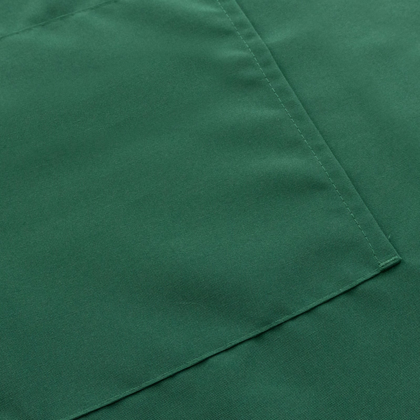 Emerald green premium polyester cooking chef apron with pockets.