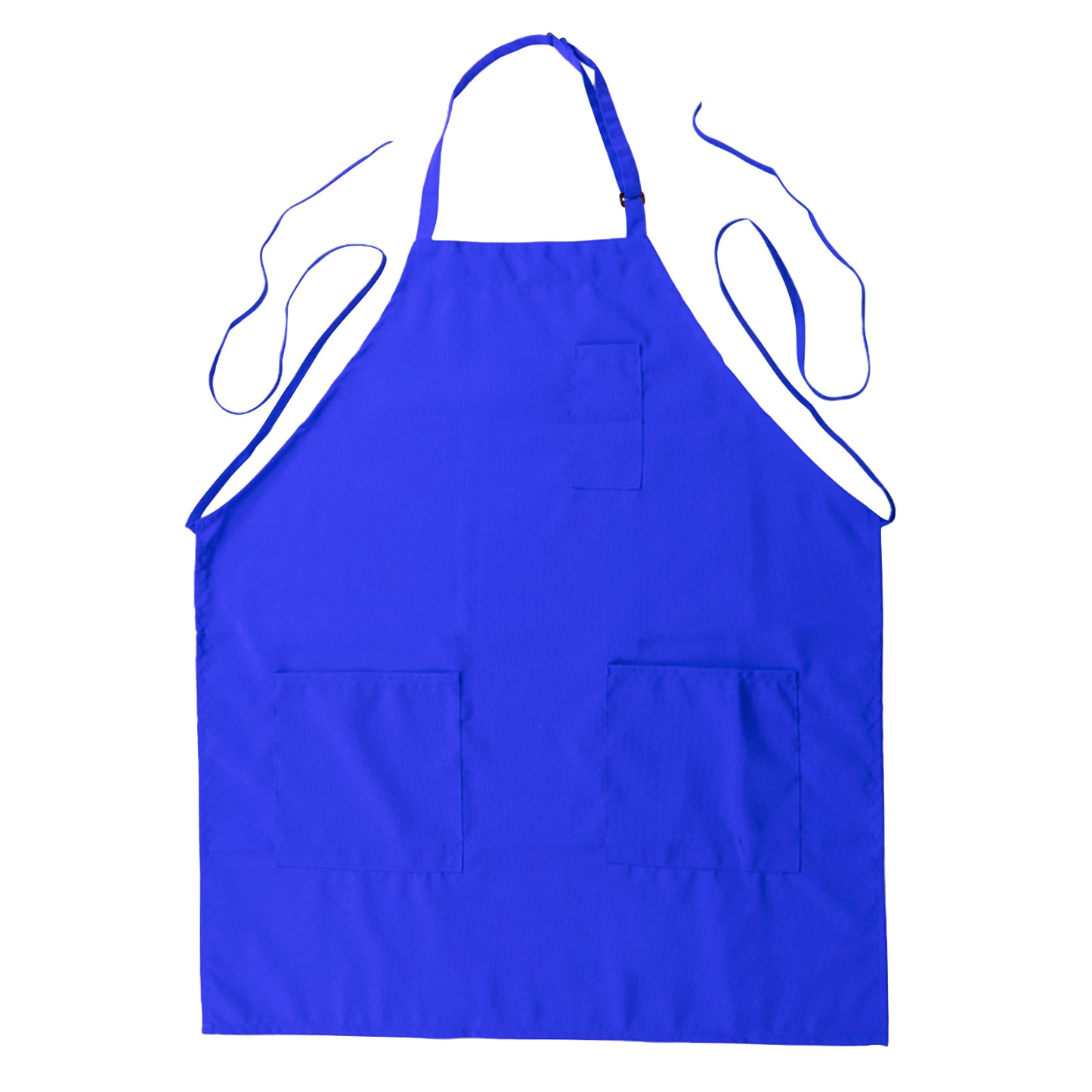 Royal Blue Premium Polyester Chef Apron with 2 Pockets