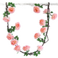 6ft | Pink Artificial Silk Rose Hanging Flower Garland, Faux Vine