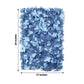 11 Sq ft. Dusty Blue UV Protected Hydrangea Flower Wall Mat Backdrop - 4 Artificial Panels