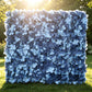 11 Sq ft. Dusty Blue UV Protected Hydrangea Flower Wall Mat Backdrop - 4 Artificial Panels