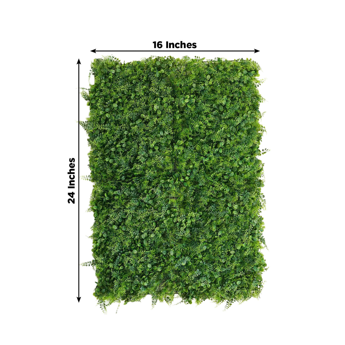 Green boxwood hedge backdrop mat - 16x24 inches artificial panels.
