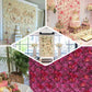 13 Sq ft. | Pink Champagne UV Protected Assorted Flower Wall Mat Backdrop