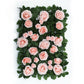 4 Pack 12 Sq ft. Easy-Install Blush Silk Rose Flower Mat Wall Panel Backdrop