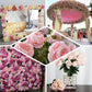 12 Bushes | Pink Artificial Premium Silk Flower Rose Bud Bouquets