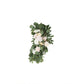 Set of 2 Silk Rose Floral Swag Wedding Arch Flowers in Cream Blush with Eucalyptus Leaves, Large Artificial Flower Arrangement Garlands - 24",42"