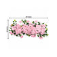2 Pack Floral Swags for Wedding Arch, Artificial Silk Blush Rose & Hydrangea Flowers with Leaves for