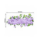 2 Pack Floral Swags for Wedding Arch, Artificial Silk Lavender Lilac Rose & Hydrangea Flowers with L