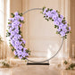 2 Pack Floral Swags for Wedding Arch, Artificial Silk Lavender Lilac Rose & Hydrangea Flowers with L
