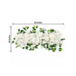 2 Pack Floral Swags for Wedding Arch, Artificial Silk White Rose & Hydrangea Flowers with Leaves for