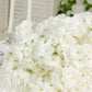 20" Pre-Arranged Artificial Cherry Blossom Centerpiece, White Silk Flower Ball Arrangement for Wedding & Event Tables