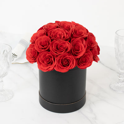 Red Soap Rose Bouquet Gift Box Arrangement