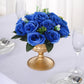 2 Pack Royal Blue Silk Rose Flower Balls for Centerpieces, 10" Artificial Kissing Balls