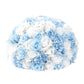 Pre-Arranged Silk Rose Wedding Centerpiece, Light Blue Artificial Rose Flower Balls Arrangement Table Decor - 20"