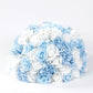 Pre-Arranged Silk Rose Wedding Centerpiece, Light Blue Artificial Rose Flower Balls Arrangement Table Decor - 20"
