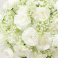 22-Inch White Silk Rose Grand Centerpiece – Pre-Made Artificial Flower Ball for Wedding & Party Décor