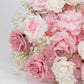 22" Blush Silk Flower Grand Centerpiece – Pre-Arranged Artificial Rose, Hydrangea & Chrysanthemum Ba