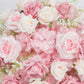 22" Blush Silk Flower Grand Centerpiece – Pre-Arranged Artificial Rose, Hydrangea & Chrysanthemum Ba