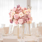 22-Inch Dusty Rose Silk Flower Grand Centerpiece – Pre-Arranged Artificial Rose, Hydrangea & Chrysanthemum Ball for Wedding & Event Décor