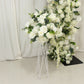 22-Inch White Silk Flower Grand Centerpiece – Pre-Arranged Artificial Rose, Hydrangea & Chrysanthemum Ball for Wedding & Event Décor