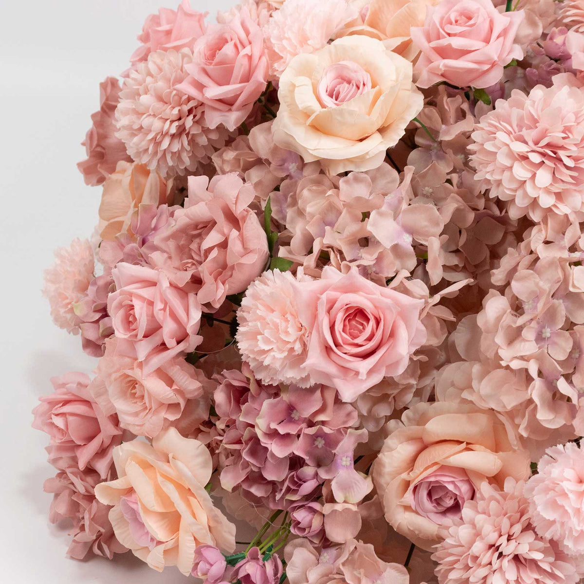 Pre-Arranged Silk Flower Grand Centerpiece in Mixed Dusty Rose – 30" Artificial Rose, Hydrangea & Ch