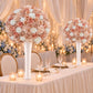 Pre-Arranged Silk Flower Grand Centerpiece in Mixed Dusty Rose & White – 30" Artificial Rose, Hydran